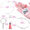 Acrylic Keychain Blanks Kit - 120pcs Including Clear Acrylic Blanks, Keychain Tassels, Key Rings, Jump Rings for DIY Key Chain Vinyl Crafting